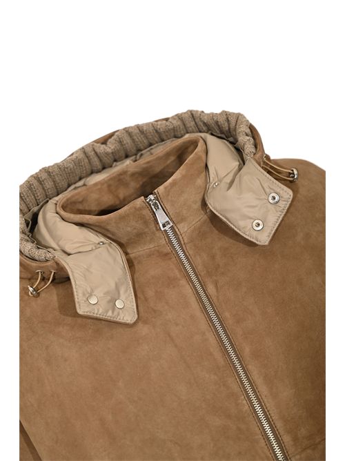 Giubbotto Alaska in suede e maglia Sesame LEATHER AUTHORITY | ALASKAJ33